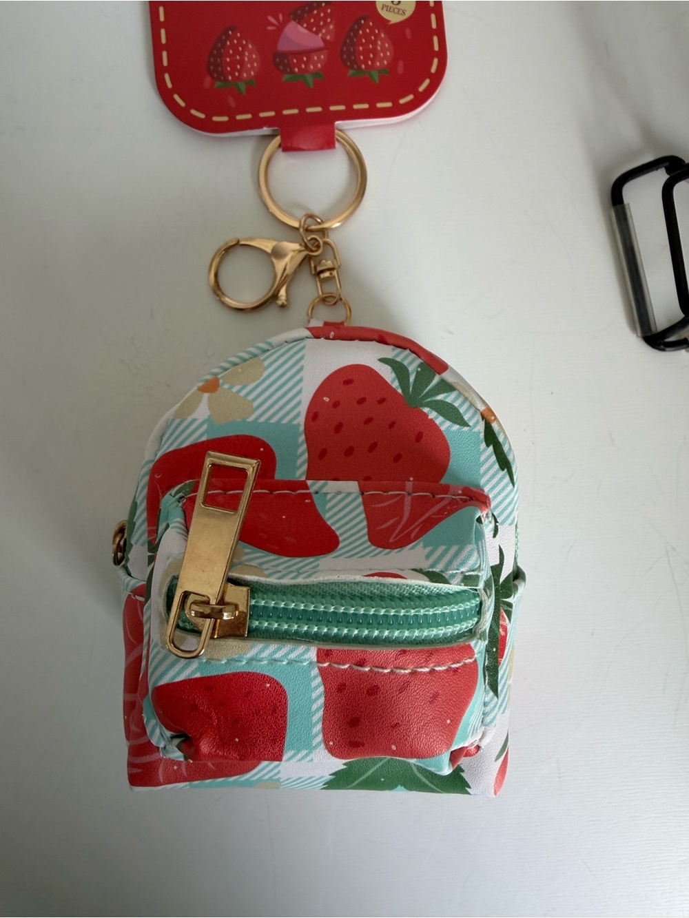 Mini backpack keychain with Mini Lip Balm Set - Hydrating Trio